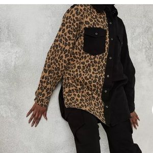 Missguided over sized button down